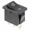 R1966CBLKBLKGF - SWITCH ROCKER SPDT 15A 125V