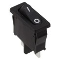 R6BBLKBLKFF - SWITCH ROCKER SPST-NO 10A 125V