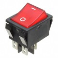 R5BBLKREDGF2 - SWITCH ROCKER DPST 20A 125V