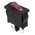 R6ABLKREDAF - SWITCH ROCKER SPST 10A 125V