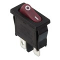 R6ABLKREDFF - SWITCH ROCKER SPST 10A 125V