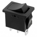 R1966CBLKBLKEF - SWITCH ROCKER SPDT 15A 125V