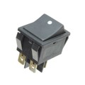 R5ABLKBLKAF0 - SWITCH ROCKER DPST 20A 125V