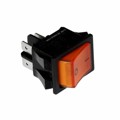 R5BBLKREDIF1 - SWITCH ROCKER DPST 20A 125V
