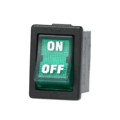 R1973BBLKGILIF2 - SWITCH ROCKER DPST 9A 125V