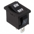 R1966DBLKBLKIF - SWITCH ROCKER SPDT 15A 125V