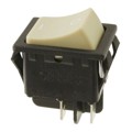RB242D142R - SWITCH ROCKER DPST 20A 125V