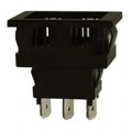 D105J12B205NQA - SWITCH ROCKER SPDT 4A 125V