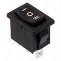 R1966DBLKBLKBF - SWITCH ROCKER SPDT 15A 125V