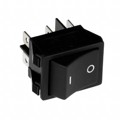 R5CBLKBLKGF0 - SWITCH ROCKER DPDT 20A 125V