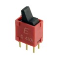 400UDP1L1BLKM2RE - SWITCH ROCKER DPDT 0.4VA 20V
