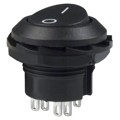 RR3130BBLKBLKFS - SWITCH ROCKER DPDT 10A 125V