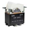 SW3821/UC - SWITCH ROCKER DPST 30A 125V