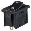 R1966ABLKBLKGS - SWITCH ROCKER SPST 15A 125V