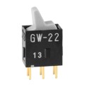 GW22LHP - SWITCH ROCKER DPDT 0.4VA 28V