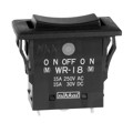 WR18AS - SWITCH ROCKER SPDT 15A 125V