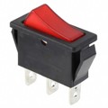R4JBLKRILEF4 - SWITCH ROCKER SPST 20A 125V