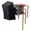 400MSP1R1BLKM7RE - SWITCH ROCKER SPDT 0.4VA 20V