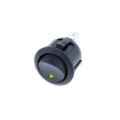 RA2-1A-DC-2-AL - ROUND ROCKER SPST AMBER LED DC