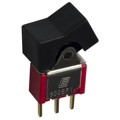 300SP1J1BLKM2RE - SWITCH ROCKER SPDT 0.4VA 20V