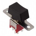 400MDP3R1BLKM1QE - SWITCH ROCKER DPDT 3A 120V