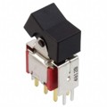300DP1J1VS2RE - SWITCH ROCKER DPDT 0.4VA 20V
