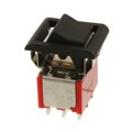 3003P1R6BLKM1QEBLK - SWITCH ROCKER 3PDT 5A 120V