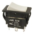 RVW5GD1200 - SWITCH ROCKER DPDT 20A 125V