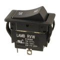 RVW52D1123 - SWITCH ROCKER DPST 20A 125V