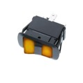 SRB3-1D-DC-1-AAL - SPDT ON-ON 2 AMBER BULBS-IP56