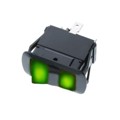 SRB3-1D-DC-1-GGL - SPDT ON-ON 2 GREEN BULBS-IP56