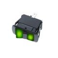 SRB3-1F-DC-1-GGL - SPDT ON-OFF-ON 2GREEN BULB-IP56