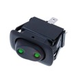 SRA2-1F-DC-1-GG - SPDT ON-OFF-ON 2 GREEN LED-IP56