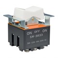 SW3833/U - SWITCH ROCKER 3PDT 30A 125V