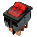 GRL-4022-0001 - SWITCH ROCKER DPDT 8A 125V