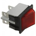 2641LH/2A21600L110V - SWITCH ROCKER DPST 16A 125V