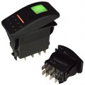 VED2GHNB-AAC00-000 - SWITCH ROCKER SP3T 20A 12V