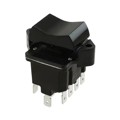 4NR91-70-BK - SWITCH ROCKER 4PDT 10A 125V