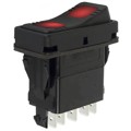 SRL91-23URR3-BB99 - SWITCH ROCKER DPDT 15A 125V