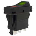 SRL91-22UGA3-BB99 - SWITCH ROCKER DPST 15A 125V