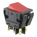 C6067ALBR2-B - SWITCH ROCKER DPDT 20A 277V