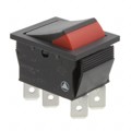 C1560XABBR-B - SWITCH ROCKER DPDT 16A 250V