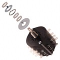 HS16-3N - SWITCH ROTARY 2-11POS 12A 125V