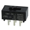 L202121MS02Q - SWITCH SLIDE DPDT 4A 125V