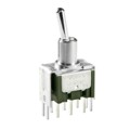 M2022SS2W13/C - SWITCH TOGGLE DPDT 6A 125V