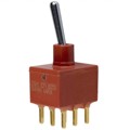 E301SD1CBE - SWITCH TOGGLE 3PDT 0.4VA 20V