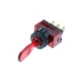 TE1-1A-DC-1-RL - WEDGE TOGGLE OFF-ON RED BULB