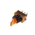 TE6-1A-DC-1-AL - DUCKBILL OFF-ON AMBER BULB