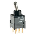 B22JP - SWITCH TOGGLE DPDT 0.4VA 28V