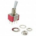 9201P3H3CQE - SWITCH TOGGLE DPDT 6A 120V